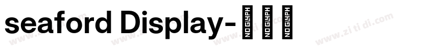 seaford Display字体转换